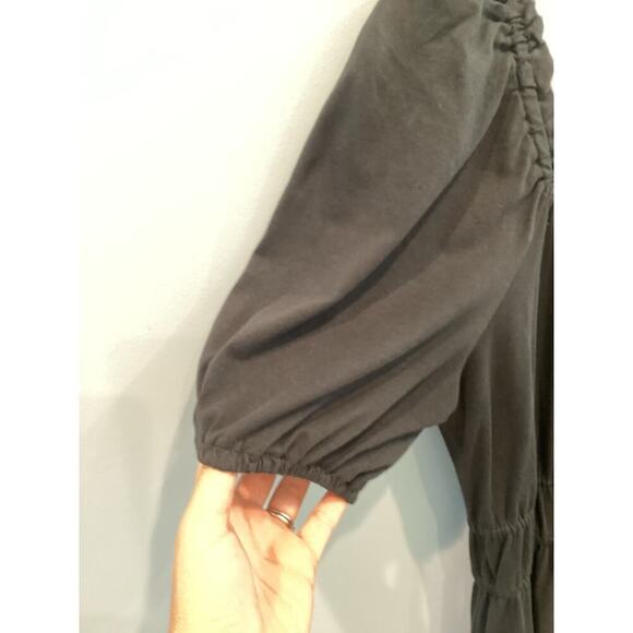 J.crew Womens Off The Shoulder Dress M Medium Black Boho Preppy Vacation Resort - Picture 6 of 10